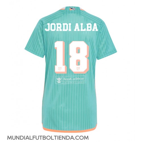 Camiseta Inter Miami Jordi Alba #18 Tercera Equipación Replica 2024-25 para mujer mangas cortas